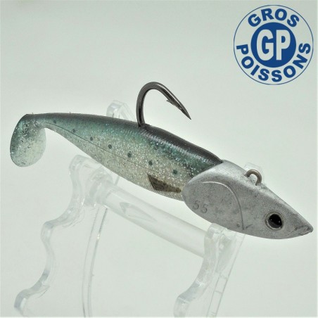 Leurre souple monté Nitro shad 120 sardine de chez Illex monté sur