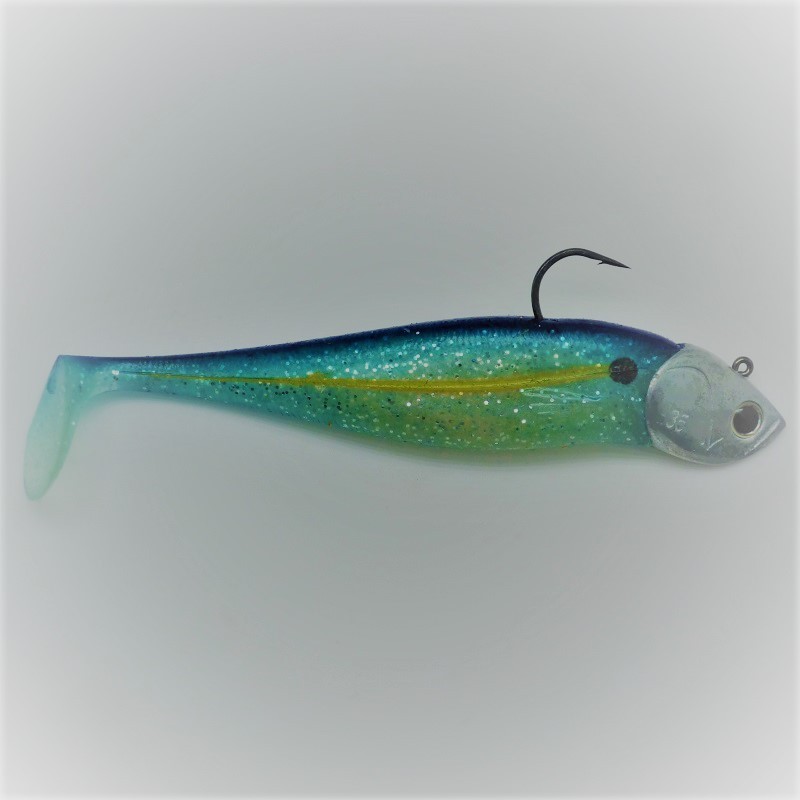 Nitro shad 150 coloris Jelly Shad monté sur tête plombée 35 g