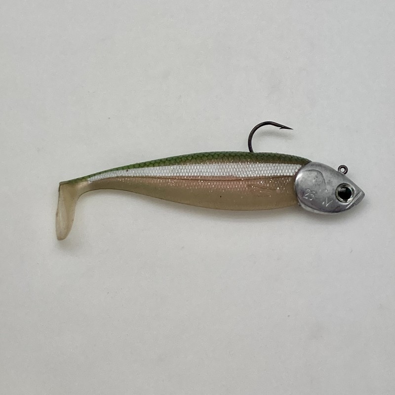 Leurre souple nitroshad 12 cm coloris secret sand eel monté sur une tête de 25g. Leurre souple nitroshad 12 cm coloris secret sand eel monté sur une tête de 25g.