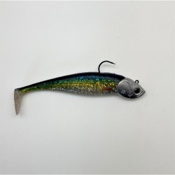 Nitro shad 150 couleur UV Sardine monté sur tête plombée 35 g