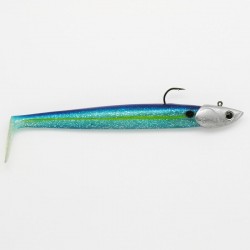 Nitro Slim Shad 180 couleur Jelly Shad monté sur une tête plombée en 30g.