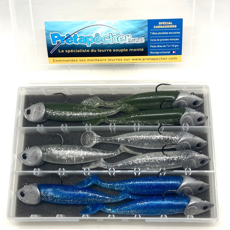 coffret 9 nat shad 100 de chez powerline 30-35-45g