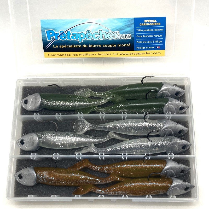 coffret 9 nat shad 100 de chez powerline 30-35-45g