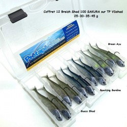 Coffret 12 breiz shad 100 sakura 25-30-35-45 g