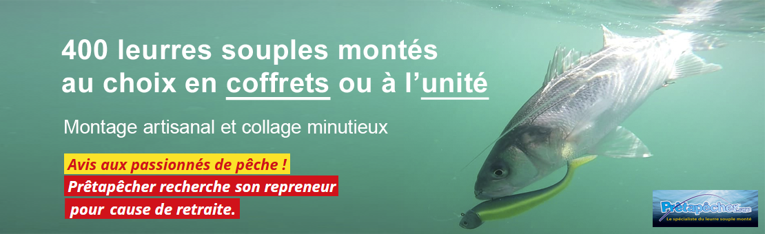 Plus de 400 leurres souples montés